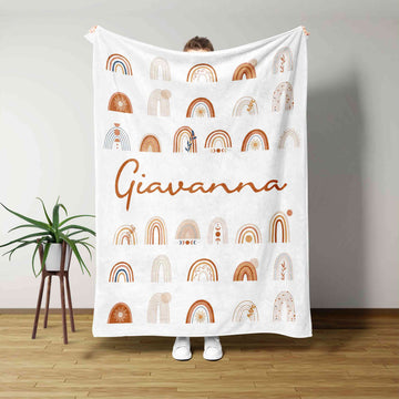 Custom Baby Blanket, Sun Blanket, Rainbow Blanket, Baby Blanket, Family Blanket, Gift Blanket