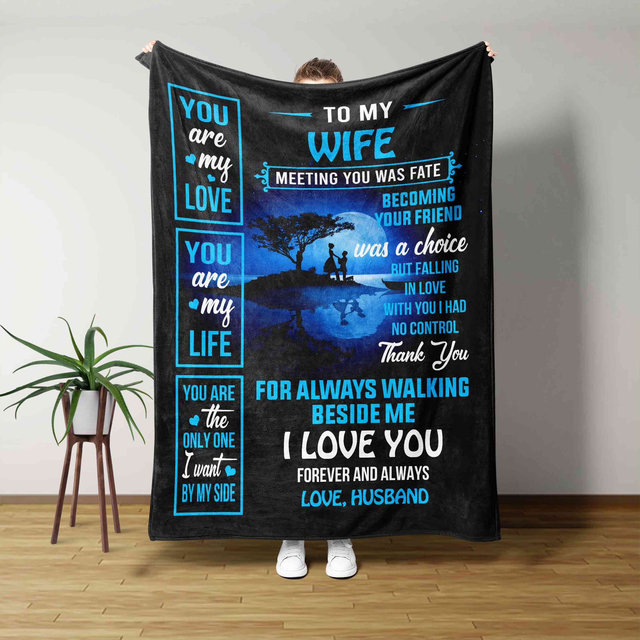 Personalized Name Blanket, To My Wife Blanket, You Are My Love Blanket, Gift Blanket
