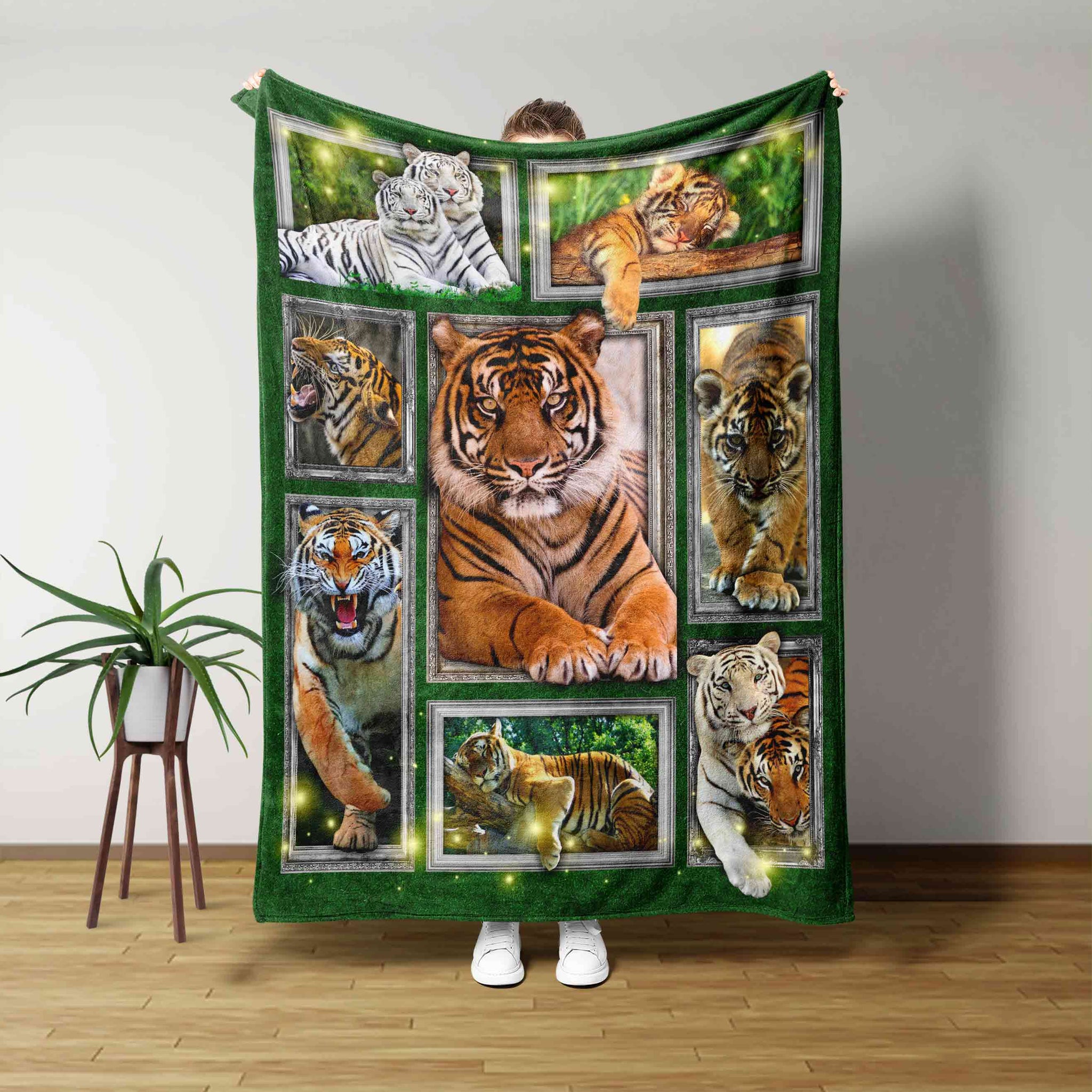 Tiger Blanket, Mexican Tiger Blanket, Family Blanket, Gift Blanket, Blanket For Gift