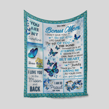 You Are My Sunshine Blanket, Butterfly Blanket, Custom Name Blanket, Family Blanket, Gift Blanket