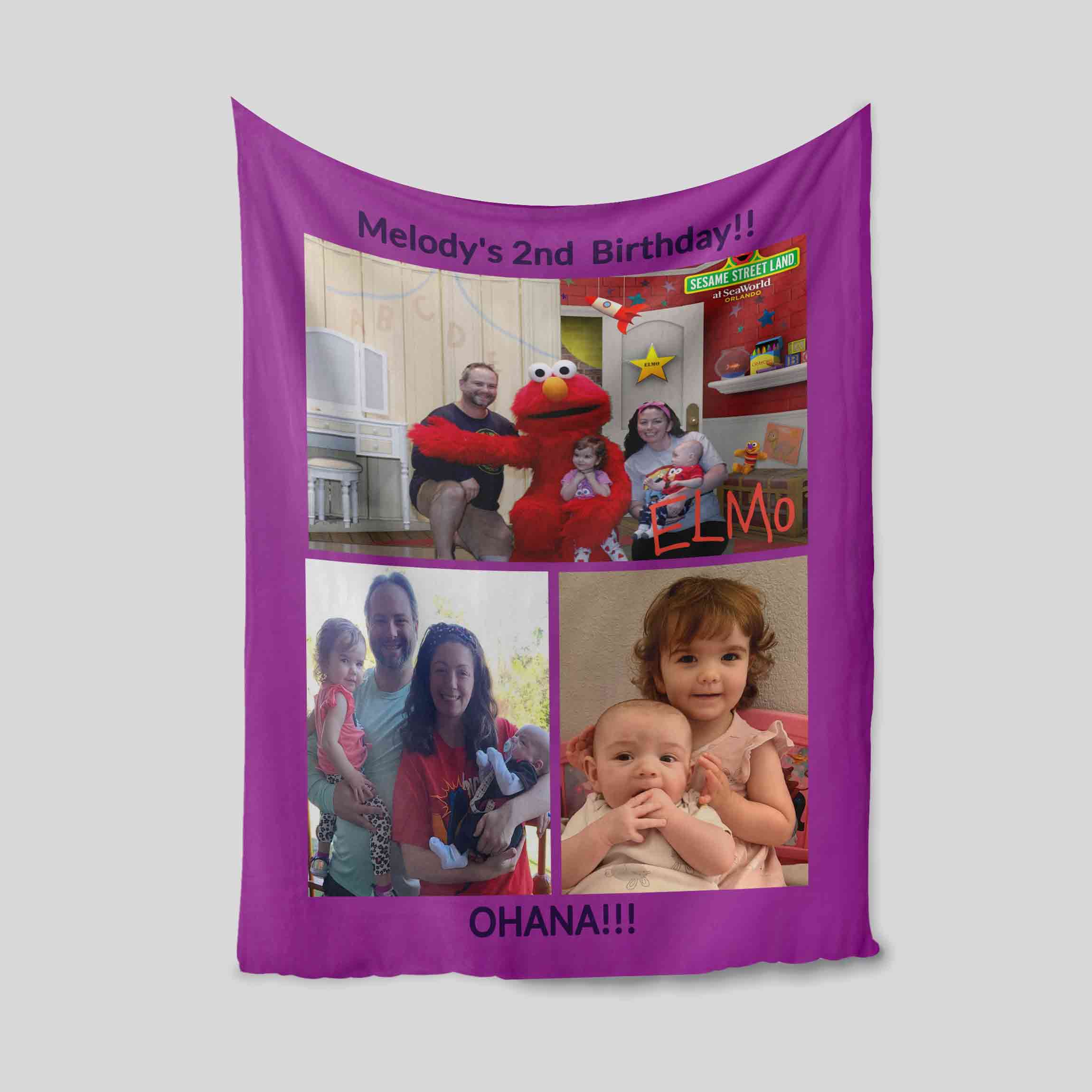 Personalized elmo sales blanket