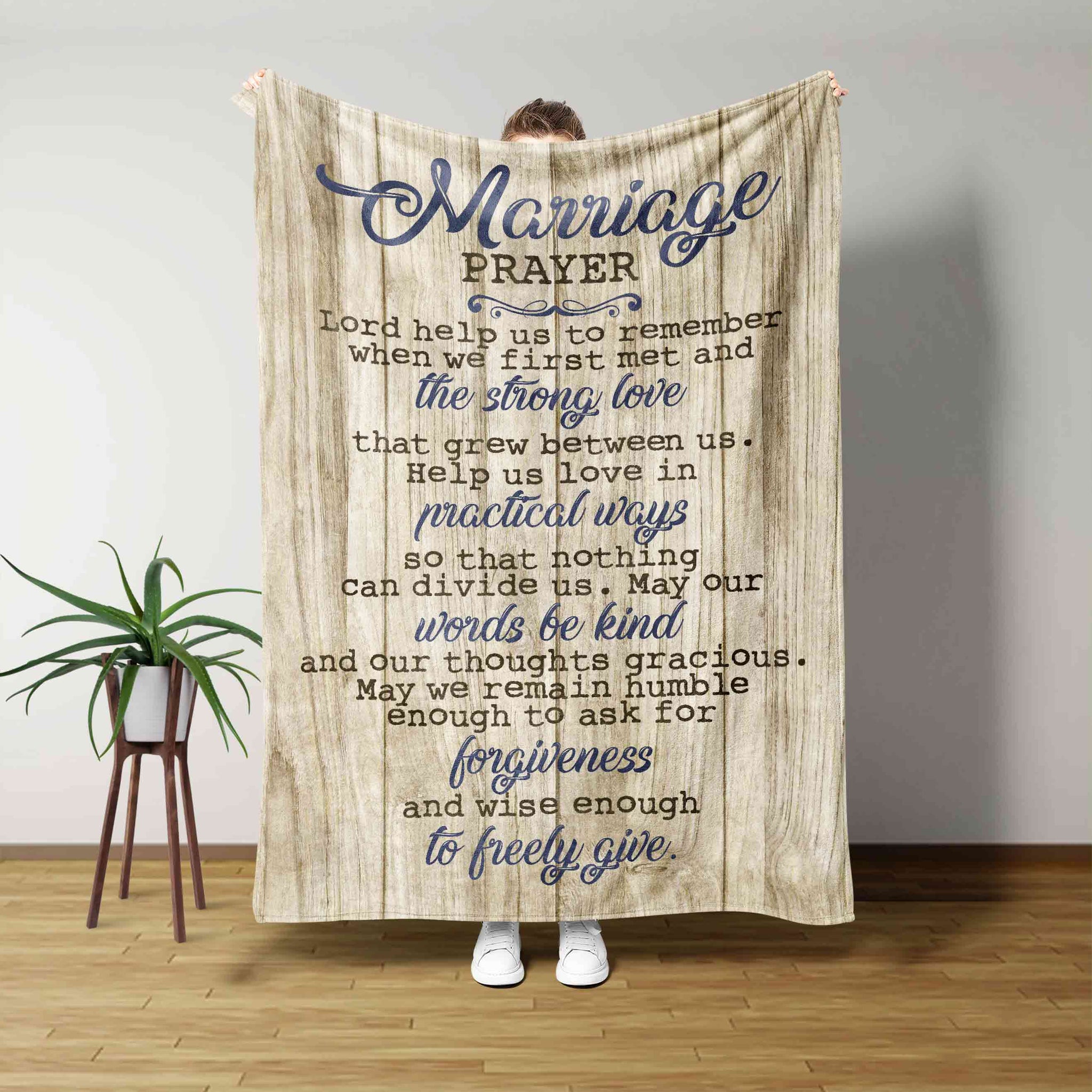 Marriage Prayer Blanket, Love Blanket, Christian Blanket, Family Blank