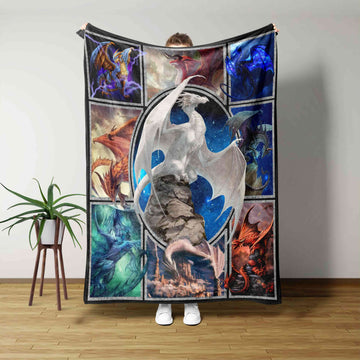 3D Dragon Blanket, Dragon Blanket, Blanket For Dragon Lover, Animal Blanket, Family Blanket, Gift Blanket