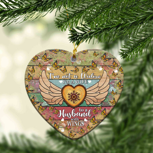 I'm Not A Widow Ornament, Wings Ornament, Memorial Ornaments, Butterfly Ornament, Christmas Ornaments, Ornament Gifts