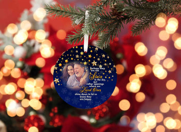 Perhaps They Are Not Stars In The Sky Ornament, Star Ornament, Winter Ornament, Memorial Ornaments, Custom Image Ornament, Christmas Ornaments
