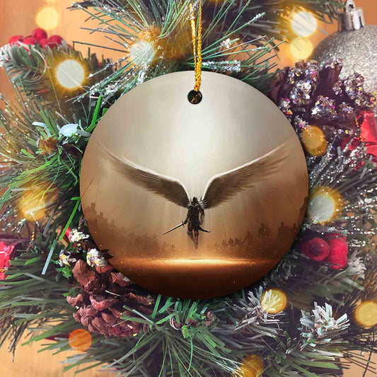 Warrior Angel Ornament, God Ornament, Christmas Ornaments, Ornament Gifts, Holiday Ornament, Ornament Decor