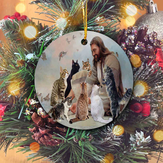 Even A Sparrow Ornament, Jesus Ornament, Cat Ornament, Christmas Ornaments, Ornament Gifts