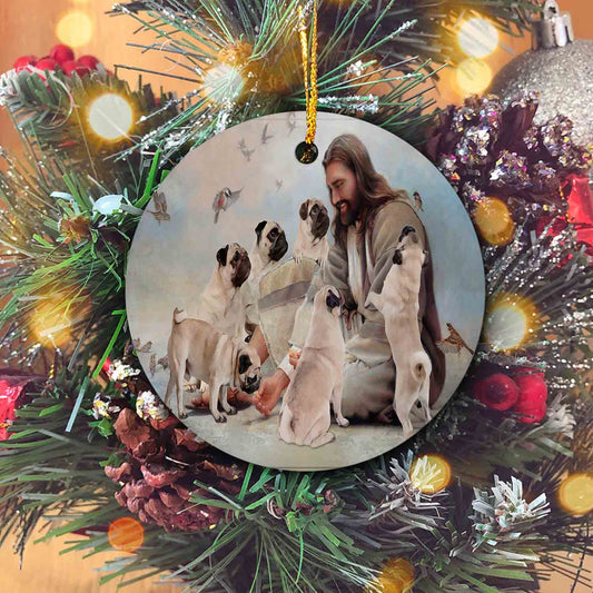 Even A Sparrow Ornament, Jesus Ornament, Pug Ornament, Christmas Ornaments, Ornament Gifts, Holiday Ornament, Ornament Decor