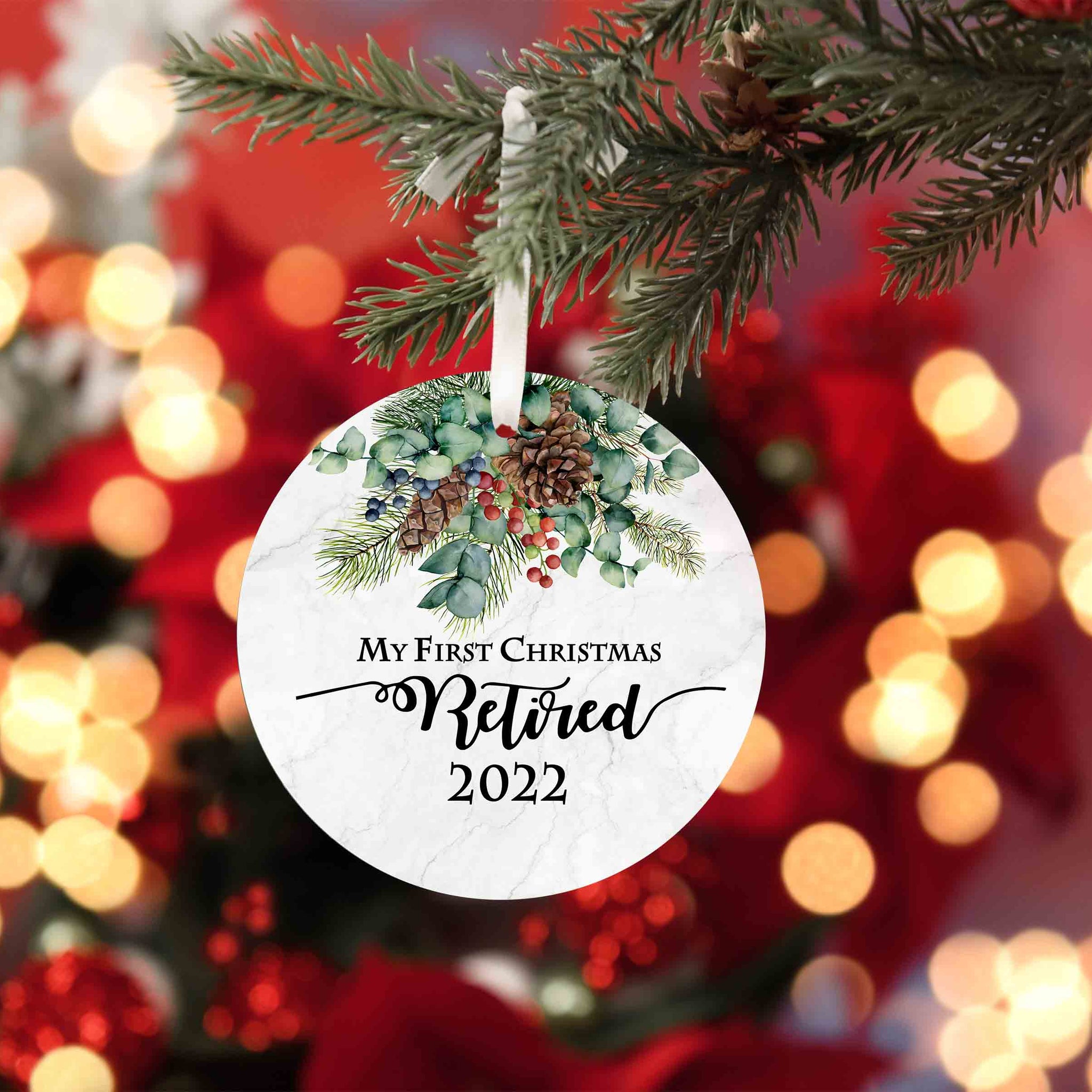 First Christmas Retired Ornament 2022 Ornament, Personalized Christmas Ornaments, Retirement Christmas Ornament, Christmas Ornaments, Ornament Gifts
