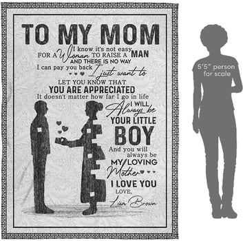 To My Mom Blanket, Mothers Day, Worlds Greatest Mom Blanket - Best Gift for Birthday, Christmas