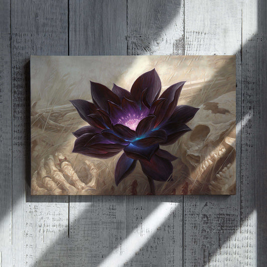 Black Lotus Playmat Canvas, Canvas Prints, Wall Art, Gift Canvas