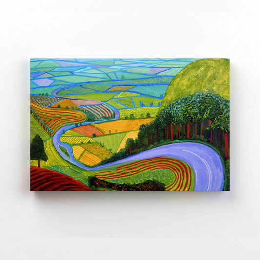 David Hockney Canvas, Garrowby Hill Canvas, Landscape Canvas, Canvas Wall Art, Canvas Prints