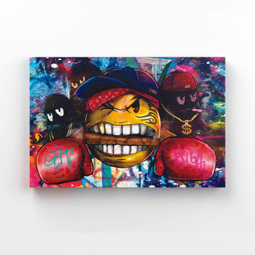 Get High With Pac-Man Canvas, Pac-Man Canvas, Gaming Canvas, Canvas Wall Art, Gift Canvas