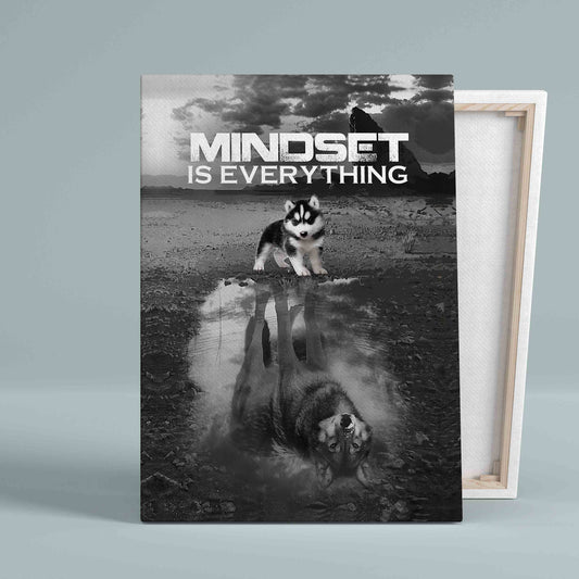Mindset Is Everything Canvas, Inspirational Canvas, Wall Art Canvas, Gift Canvas