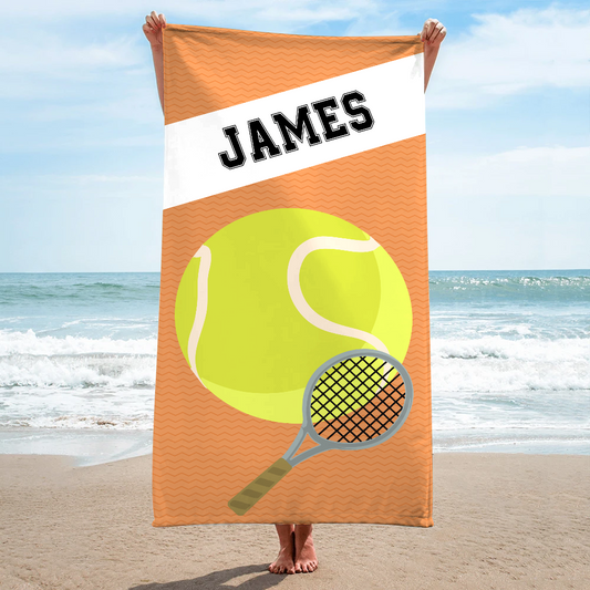 Table Tennis Beach Towels, Personalized Beach Towels, Custom Beach Towels, Beach Towels, Pool Towels