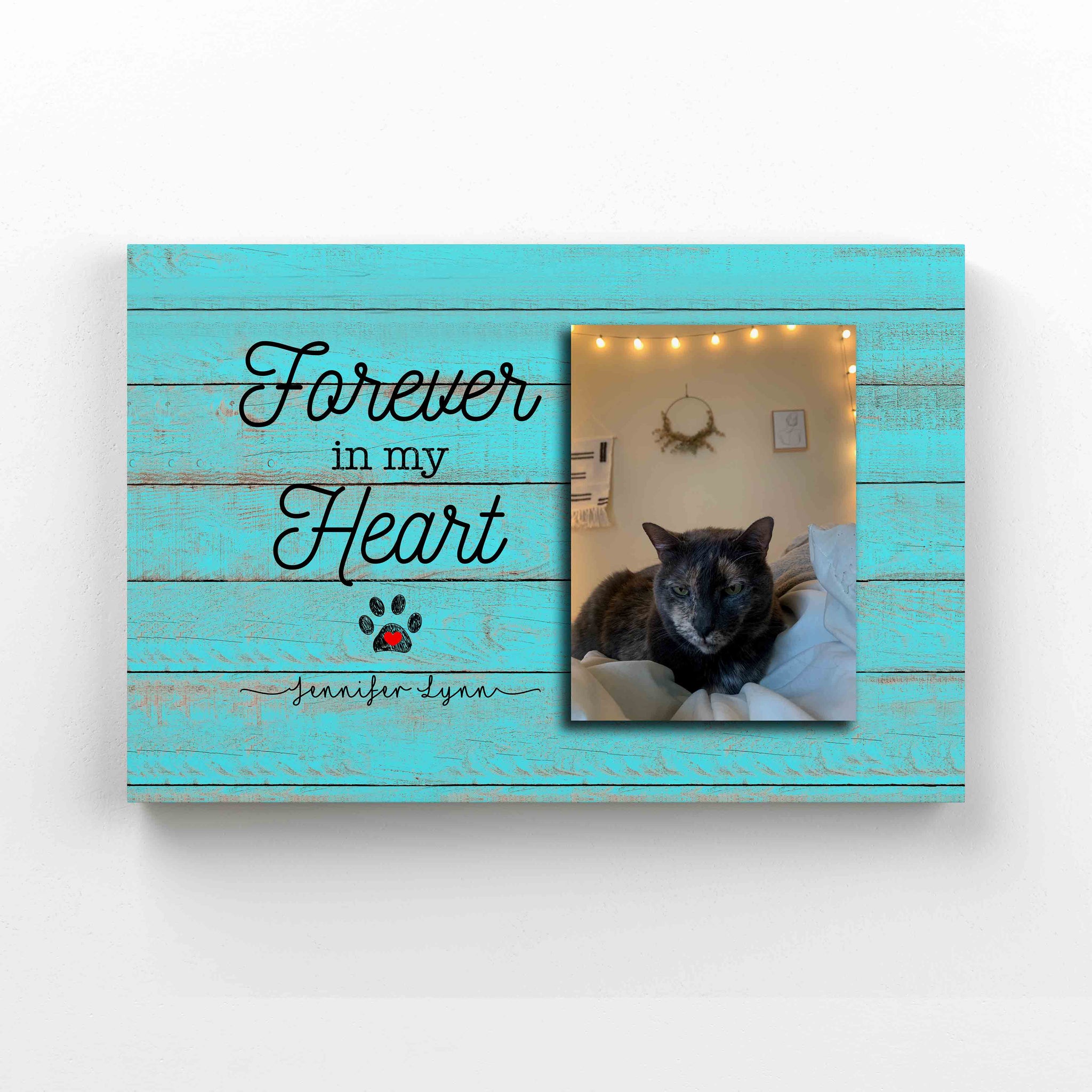 Personalized Image Canvas, Forever In My Heart Canvas, Memorial Canvas, Gift Canvas