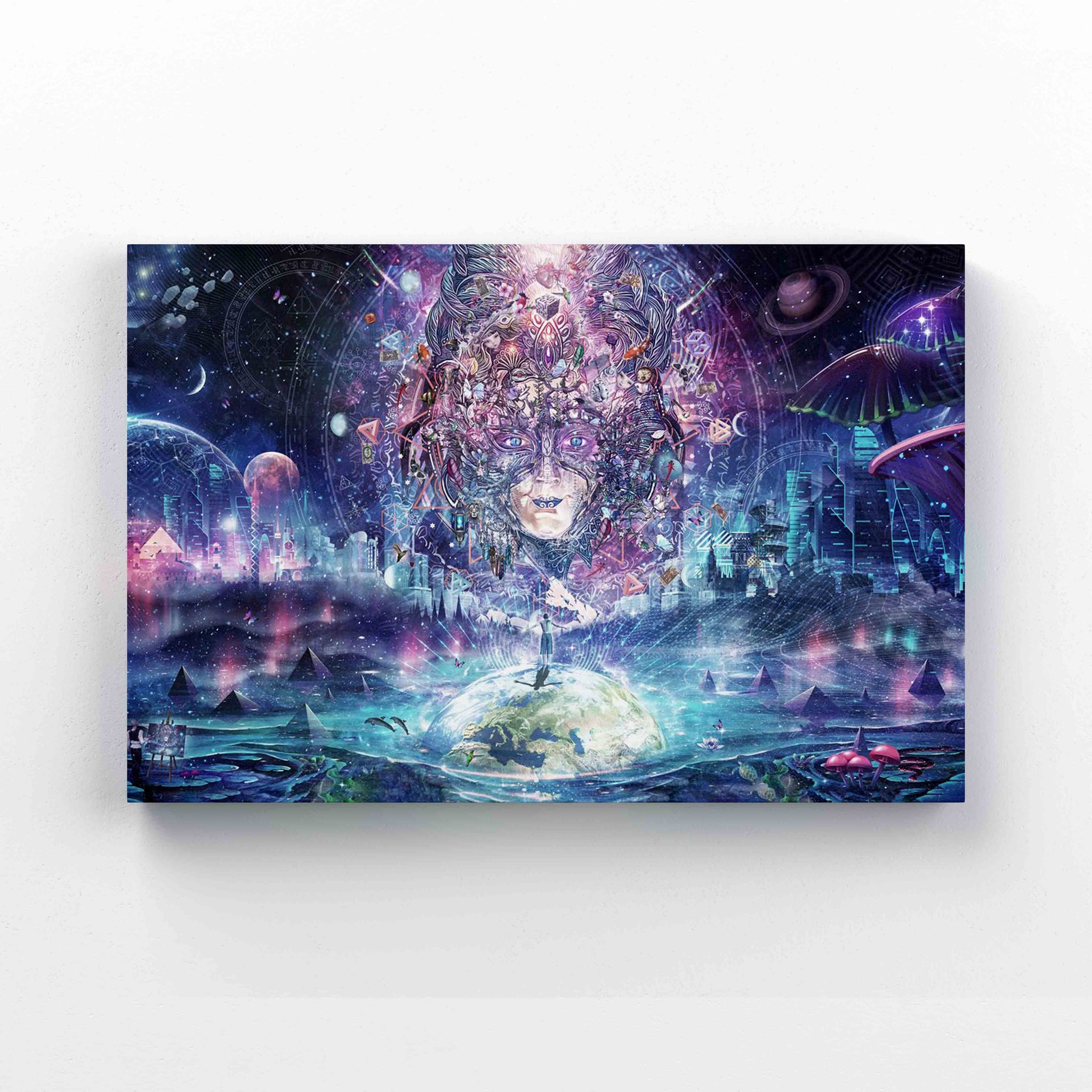 Quest For The Peak Experience Canvas, Epic Graffiti Canvas, Wall Art Canvas, Gift Canvas