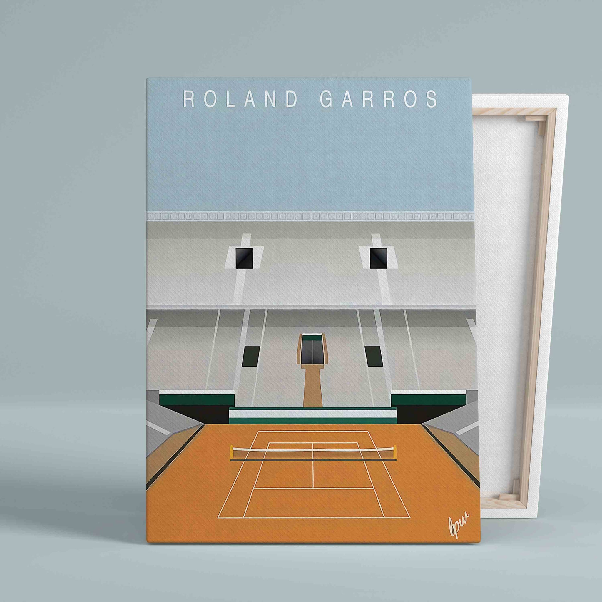 Roland Garros Stadium Canvas, Tennis Stadium Canvas, Canvas Wall Art, Canvas Prints, Gift Canvas