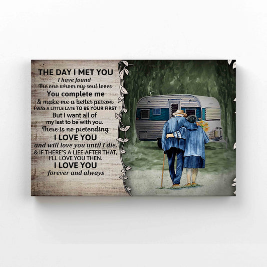 The Day I Met You Canvas, Anniversary Canvas, Couple Canvas, Wall Art Canvas, Canvas Prints