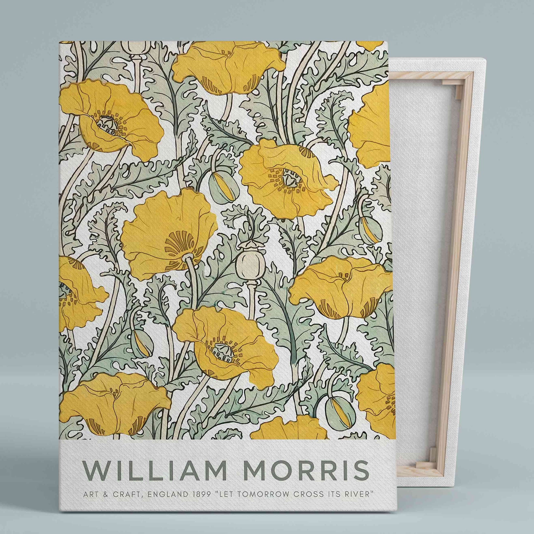 William Morris Canvas, Poppy Flower Canvas, Flower Canvas, Canvas Wall Art, Canvas Prints, Gift Canvas