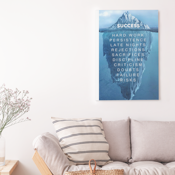Iceberg of Success Canvas - Canvas Prints
