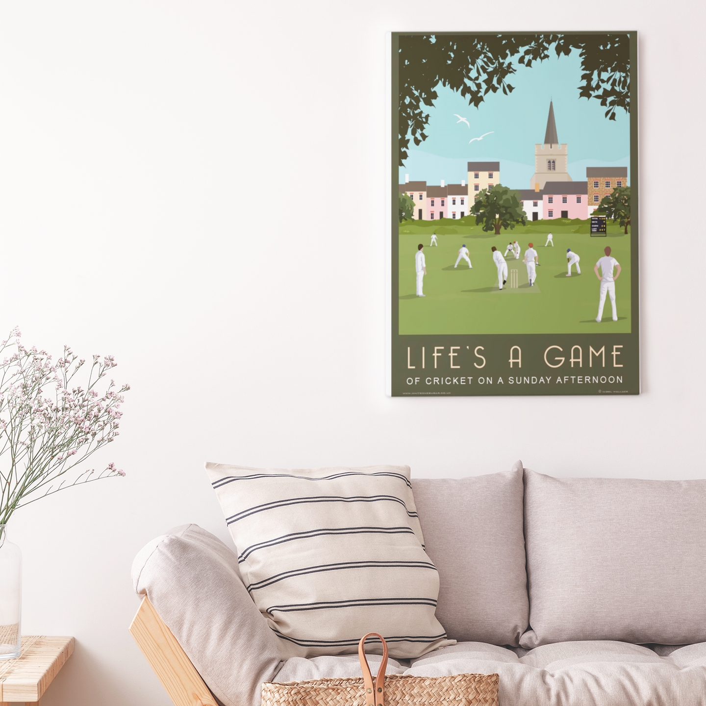 Life's A Game Of Cricket Canvas - Canvas Prints